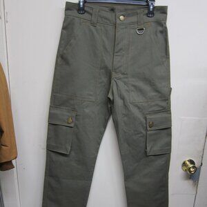 Jaefields Cargo Monkey Pants Military Green  (16" Across Waist/31-32" Inseam )